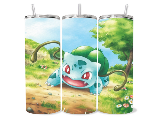Bulbasaur Stainless steel insulated sublimation tumbler