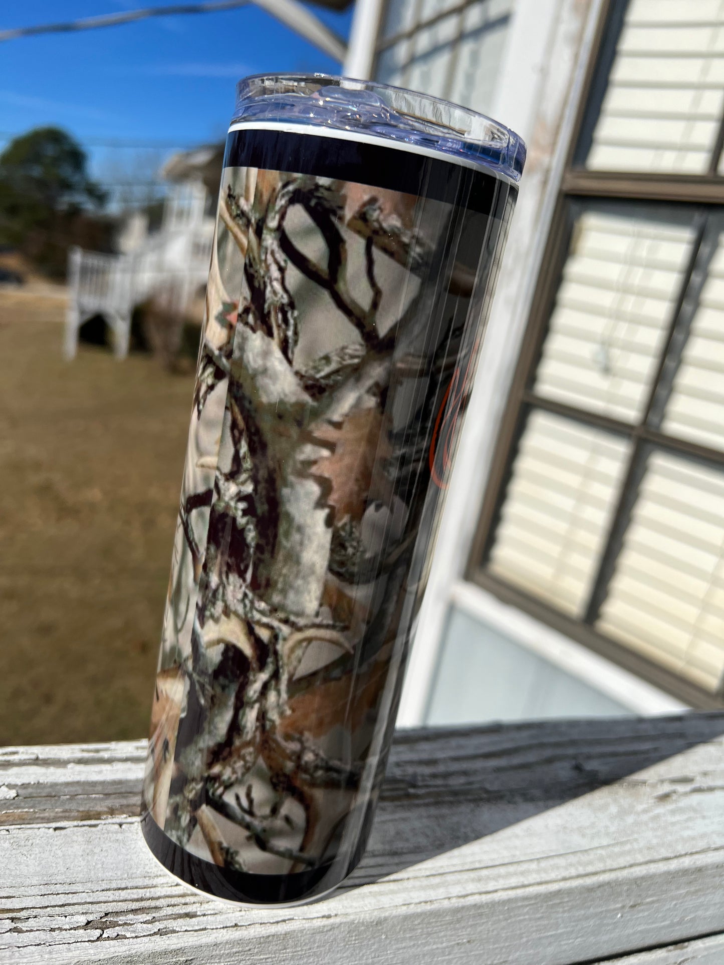 Camo Deer Hunter 20oz Tumbler