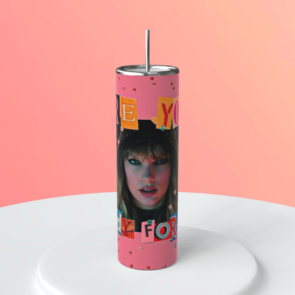 20oz Taylor Swift Tumbler | Are You Ready For It featuring taylor swift swiftie inspired artwork