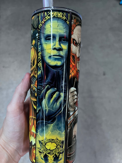 Horror Movie Characters Horror Tumbler | Custom Horror Cup