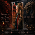 Daemon & Rhaenyra Targaryen Tumbler 20oz – Rogue Prince & Black Queen House of the Dragon Cup