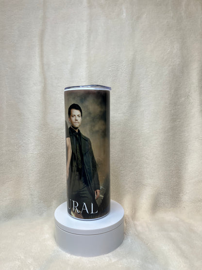 20oz Supernatural Winchester Brothers Tumbler featuring supernatural winchester brothers inspired artwork