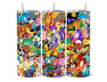 Collage Generation One Pokemon tumbler