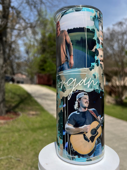 20oz Morgan Wallen Tumbler | Country Music featuring morgan wallen country music inspired artwork