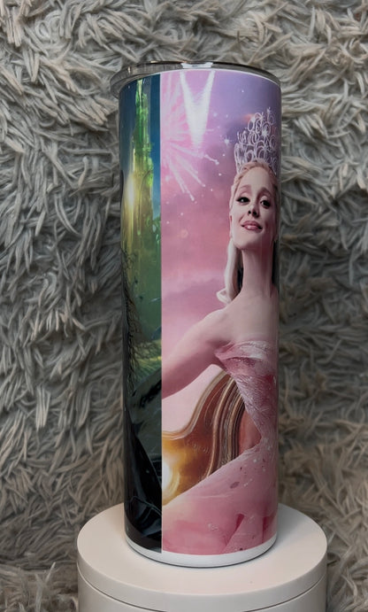 20oz Wicked Collage Tumbler | Musical featuring wicked musical inspired artwork