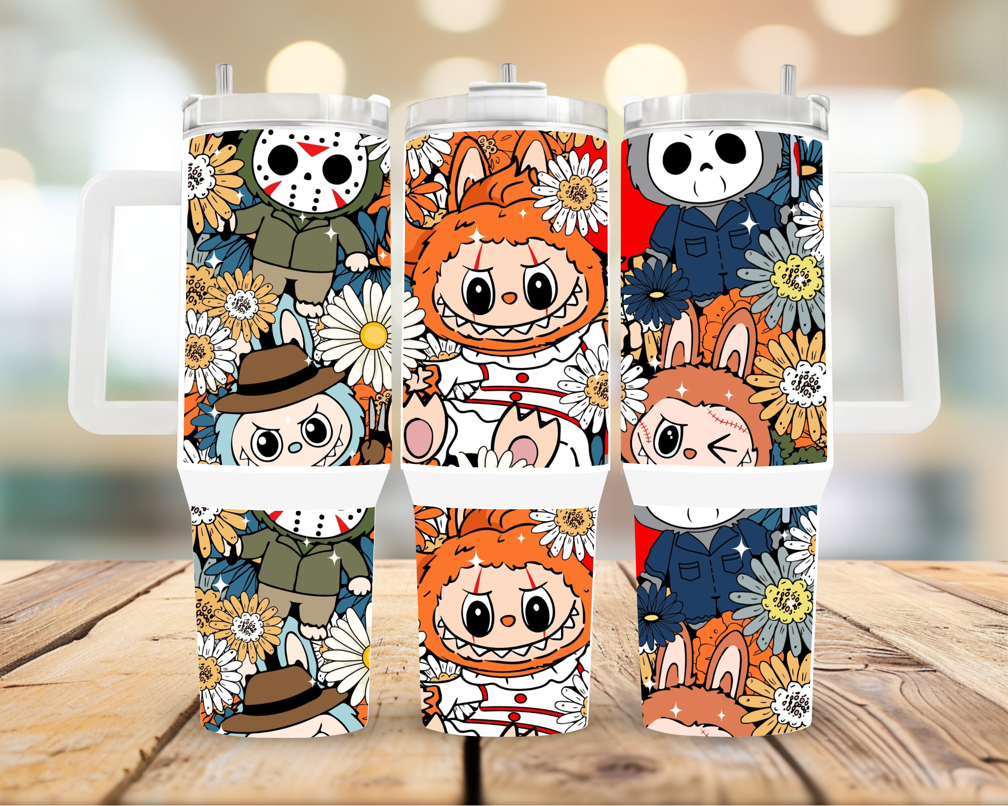 40oz Cute Rabbit Tumbler - Labubu style
