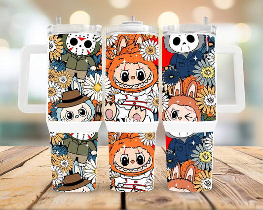 40oz Cute Rabbit Tumbler - Labubu style