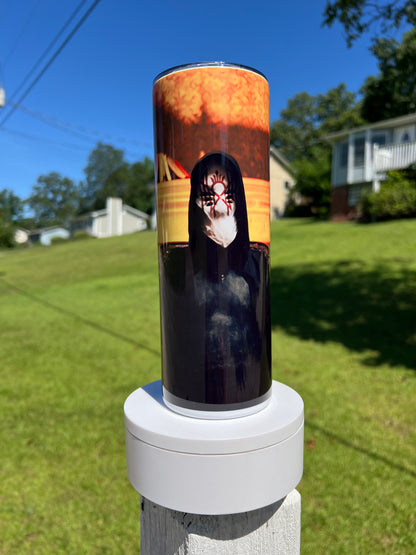 20oz Sleep Token Ritual Cloak Vessel Tumbler featuring sleep token gothic metal inspired artwork