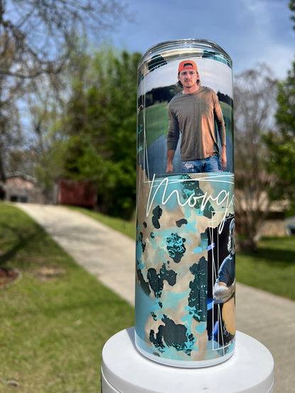 20oz Morgan Wallen Tumbler | Country Music featuring morgan wallen country music inspired artwork
