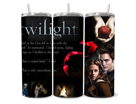 Twilight - Book themed stainless steel tumbler cup