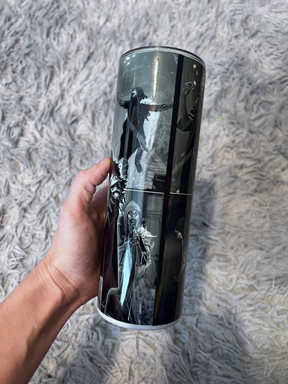 Sleep Token Vessel Inspired 20oz Skinny Tumbler | Dark Alternative Music Fan Cup featuring the design artwork