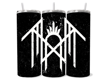 20oz Sleep Token Classic Symbol Tumbler featuring fandom-inspired artwork