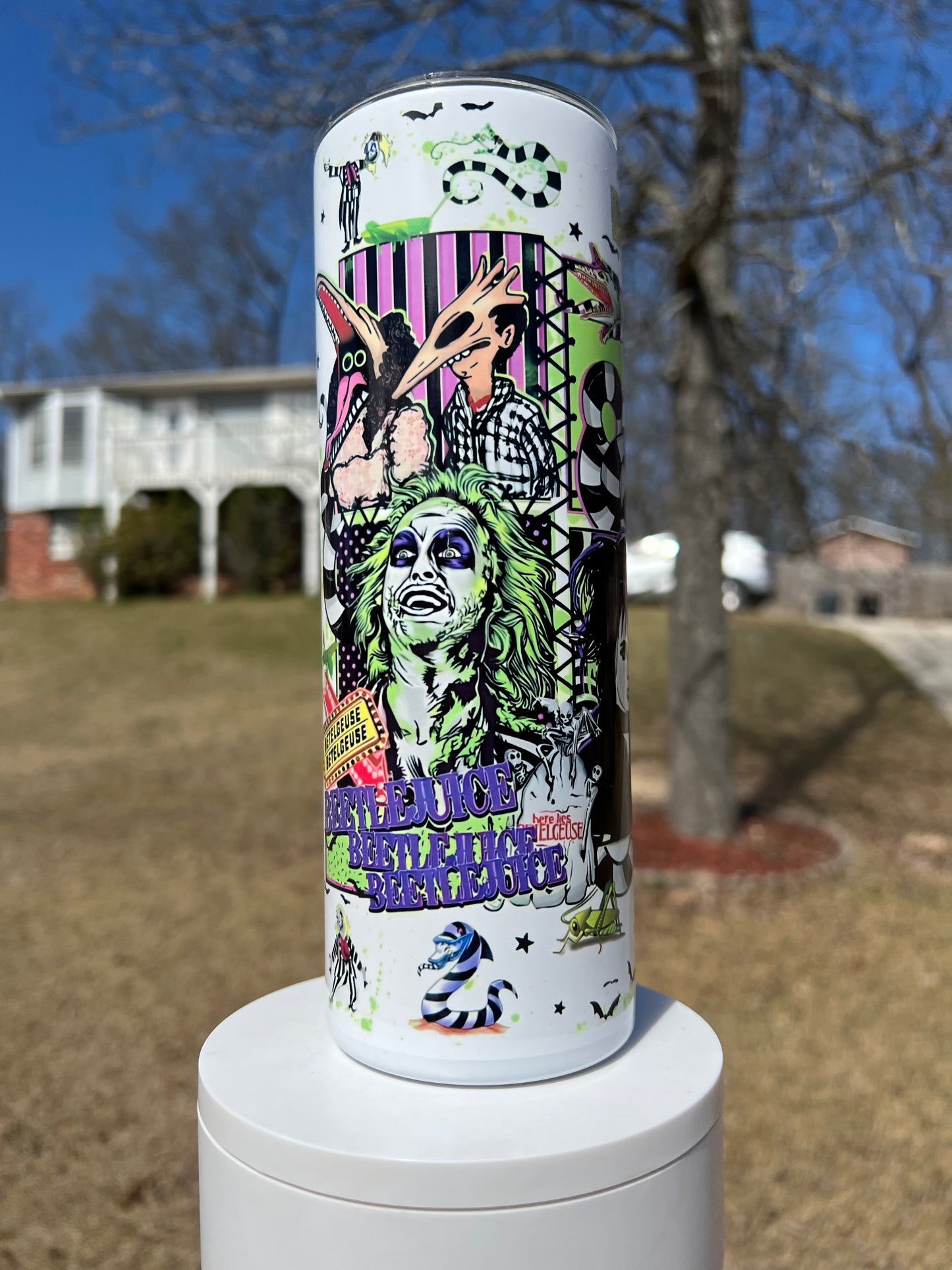 Beetlejuice Tumbler