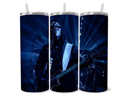 Sleep Token Inspired Blue Ritual Concert 20oz Skinny Tumbler featuring the design artwork