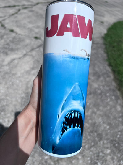 Amity Island Population Tumbler | Jaws Inspired featuring the themed design