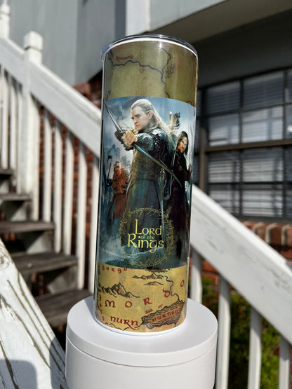 20oz Lord of the Rings Tumbler | Middle-earth featuring lord of the rings middle-earth inspired artwork