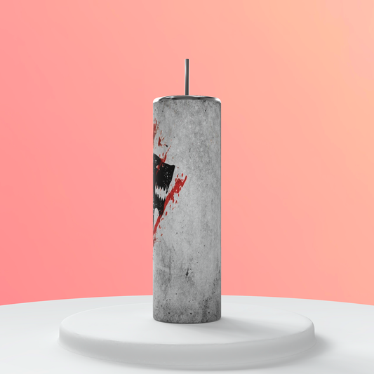 Game of Thrones House Stark Tumbler 20oz | Winter is Coming Cup | Stark Aesthetic Fantasy Drinkware featuring the design artwork