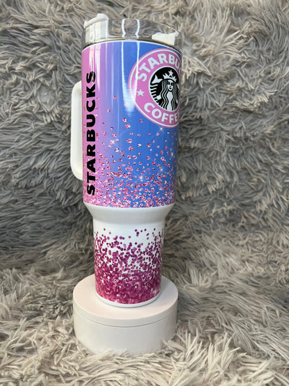 40oz Starbies Tumbler | Coffee Lover featuring starbies coffee lover inspired artwork