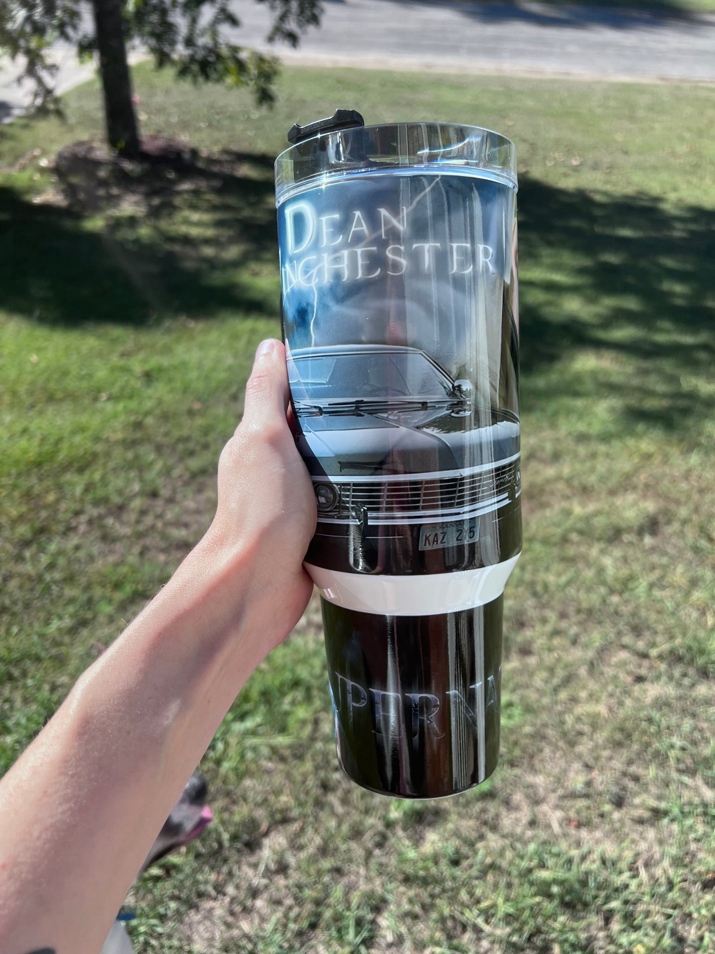 40oz Dean Winchester/ SPN/ Supernatural tumbler cup