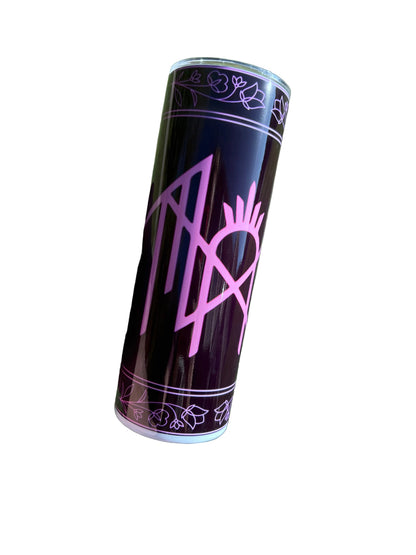     pink sleep token tumbler 20oz dark aesthetic fan cup