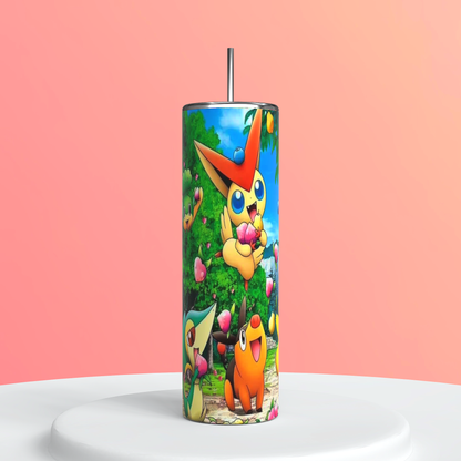 20oz Pokémon Party Tumbler featuring pokémon party inspired artwork