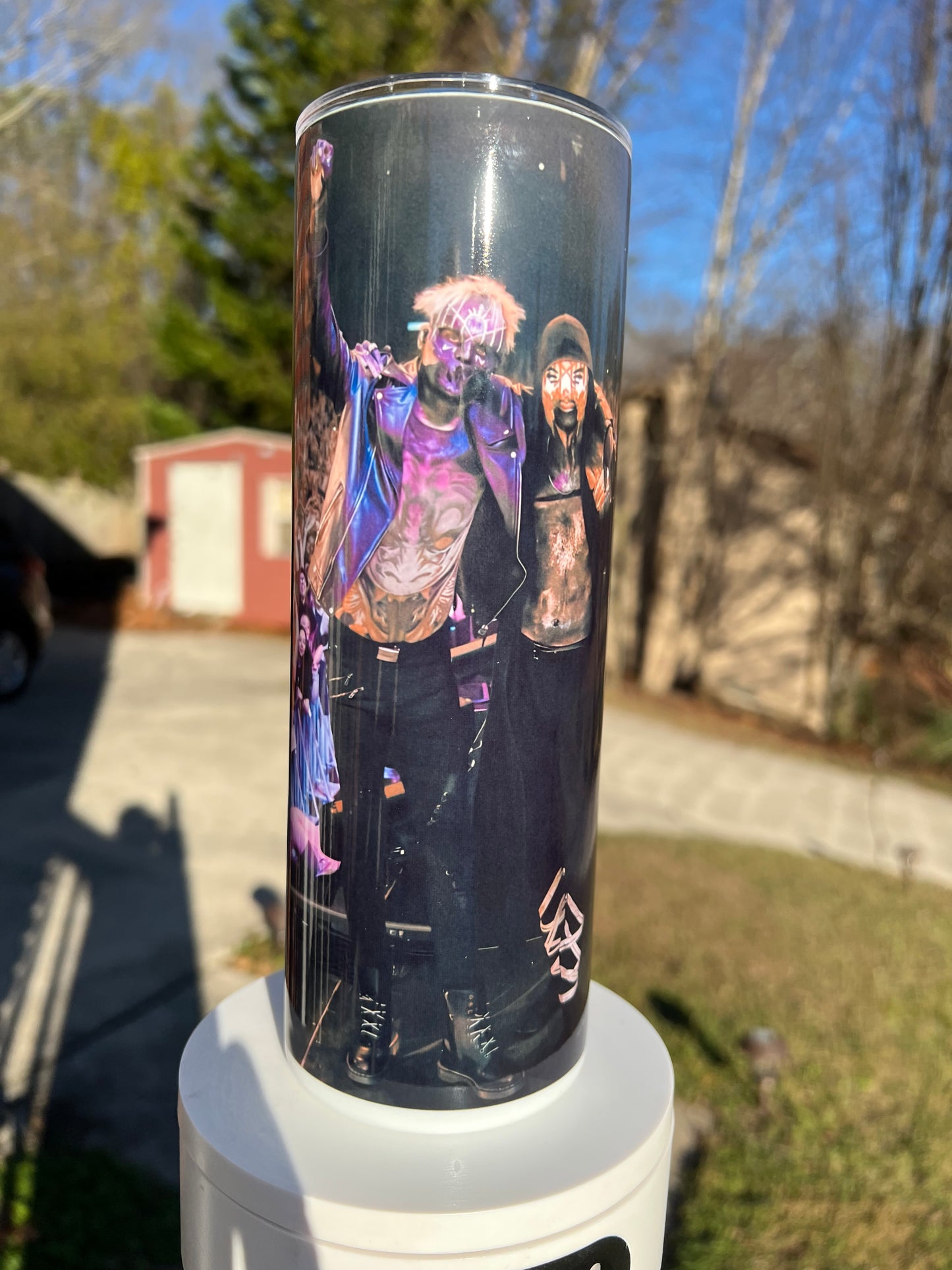 Sleep Token band collage skinny tumbler with Vessel inspired concert artwork