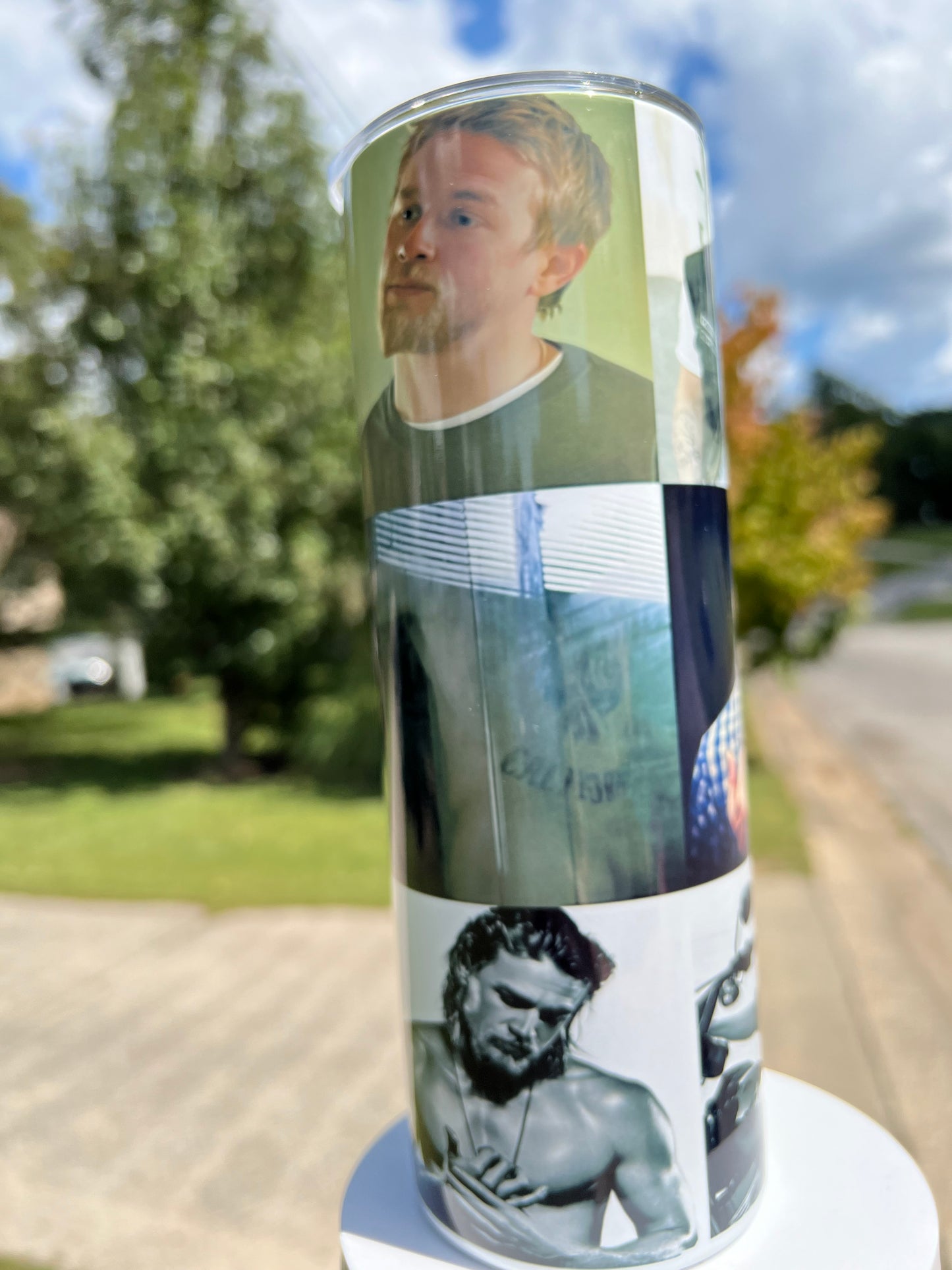 20oz - Jax Teller - Charlie hunnam stainless steel tumbler cup