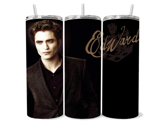 Edward Cullen Twilight 20oz Tumbler featuring the fandom-inspired design