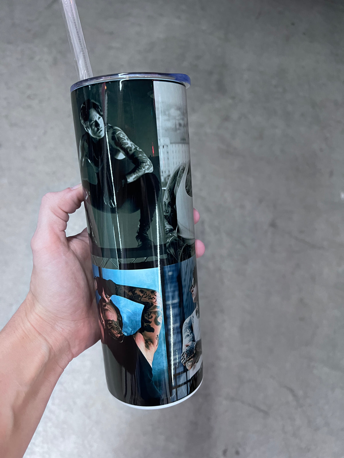 Bad Omens Noah Sebastian Tumbler – Custom 20oz Skinny Tumbler, Rock & Metal Music Merch, Alternative Band Drinkware