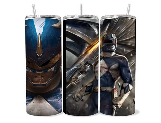 Blue Power Ranger Tumbler - portable durable tumbler