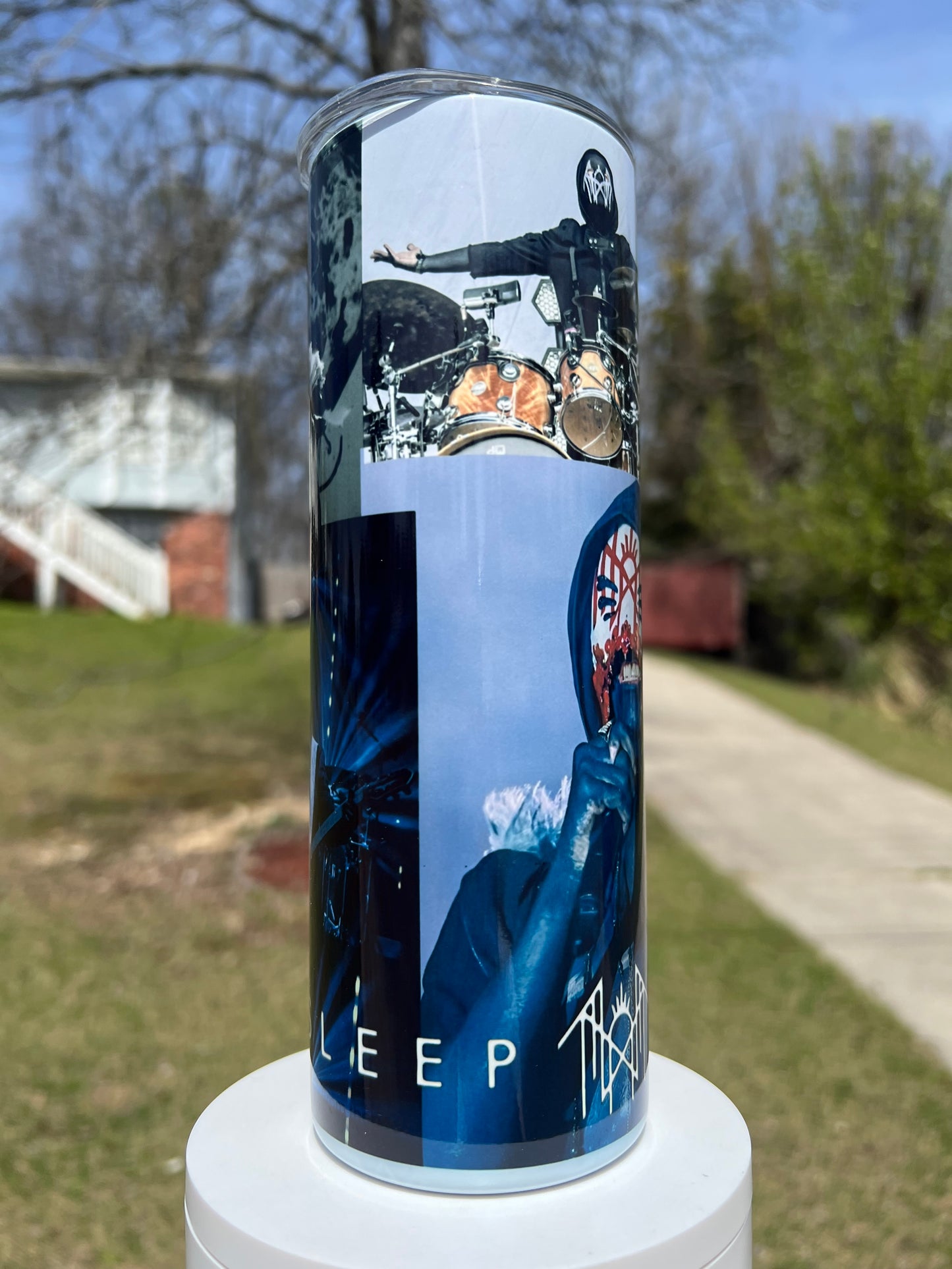 20oz Sleep Token collage themed tumbler