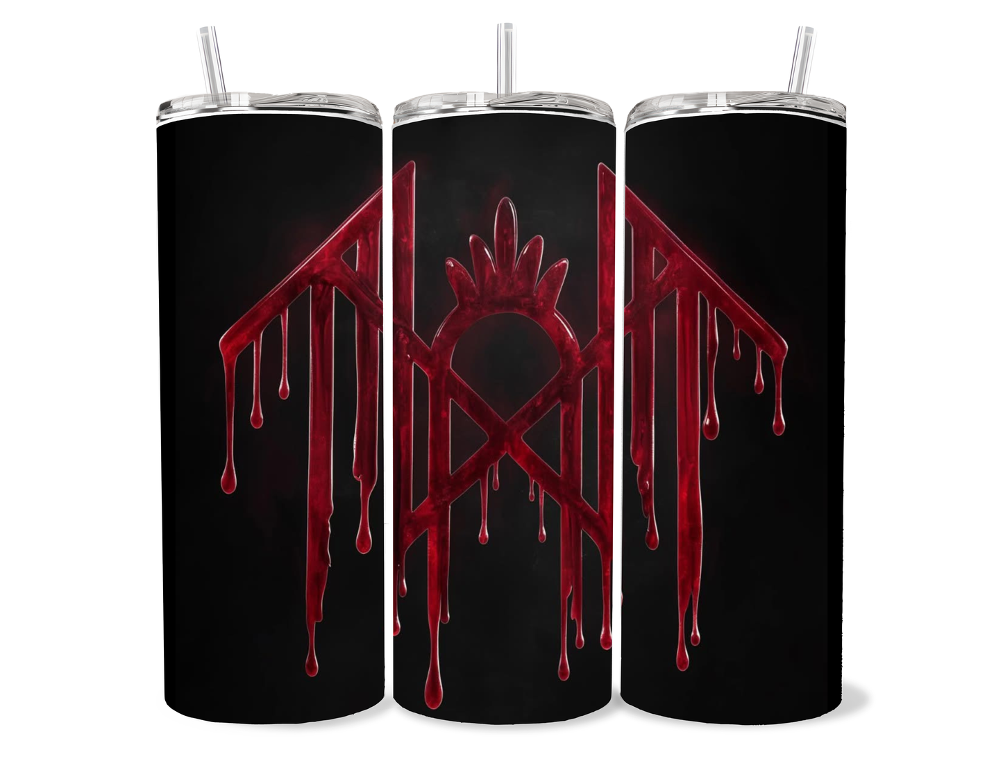 20oz Sleep Token Classic Symbol Tumbler featuring fandom-inspired artwork