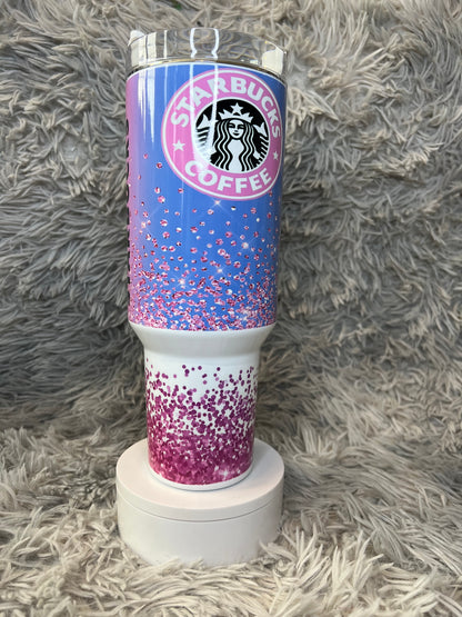 40oz Starbies Tumbler | Coffee Lover featuring starbies coffee lover inspired artwork