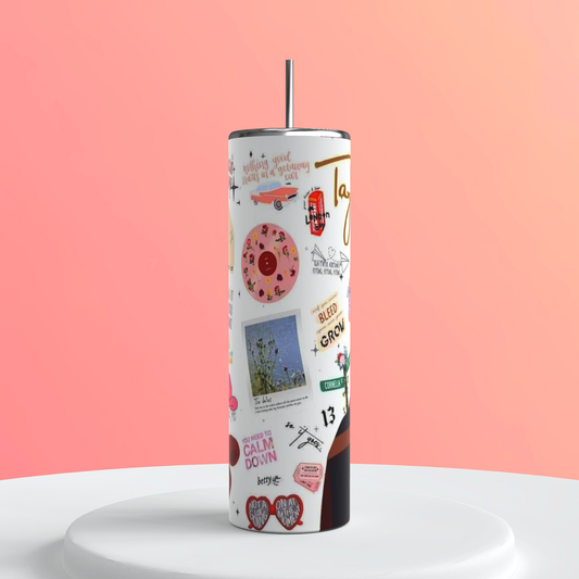 20oz Taylor Swift Tumbler | Swiftie featuring taylor swift swiftie inspired artwork
