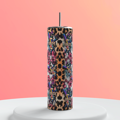 20oz Hair Hustler Tumbler | Hair Stylist featuring hair stylist salon life inspired artwork