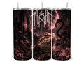 Beardies of Culture™ Worship the Tiny Dragon 20oz Stainless Steel Tumbler | Dark Fantasy Bearded Dragon Cup