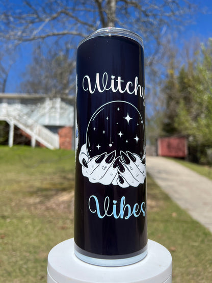 20oz Witchy Vibes Tumbler | Mystical Aesthetic featuring witchy mystical aesthetic inspired artwork
