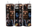 20oz Dracula: A Love Tale Collage themed tumbler cup with lid and straw