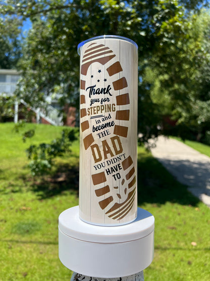Bonus Dad Tumbler featuring the themed design
