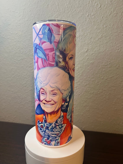 20oz Golden Girls Tumbler | TV Nostalgia featuring golden girls tv inspired artwork