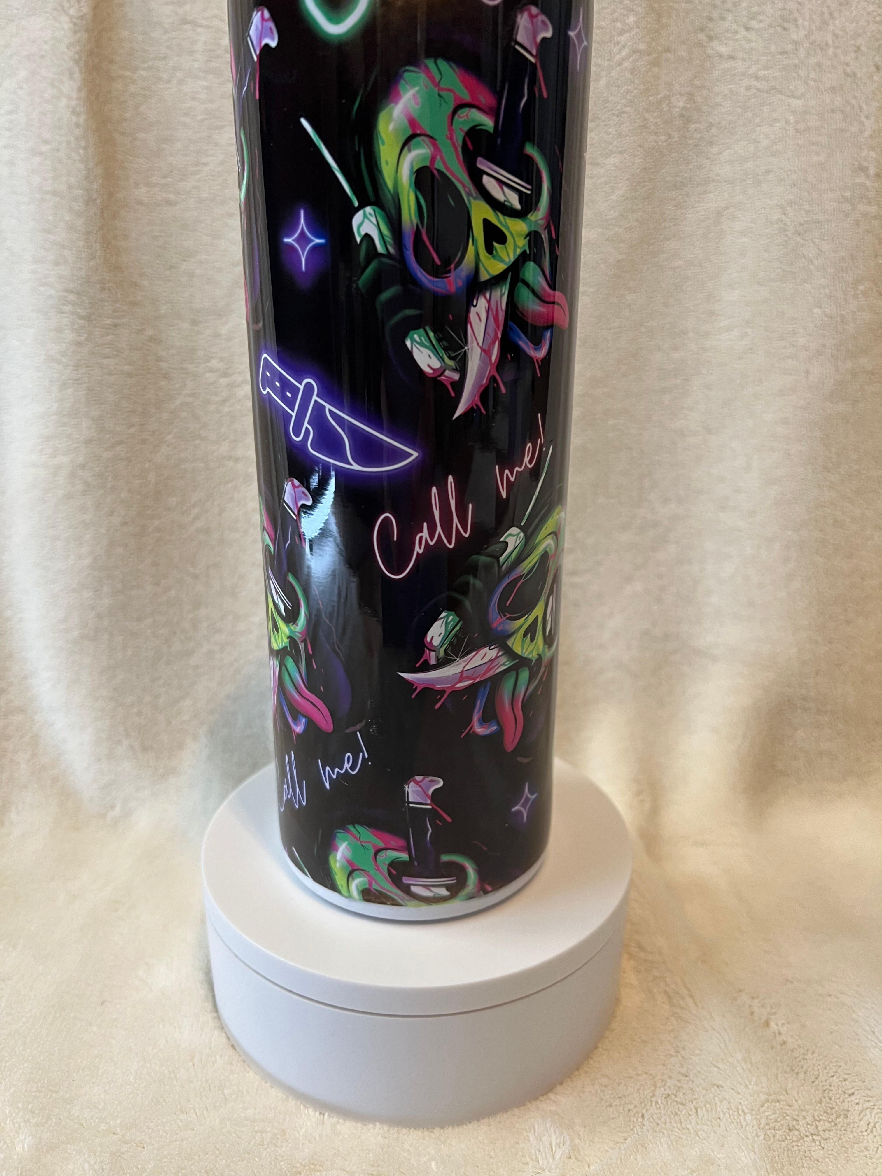 Neon Ghostface Tumbler