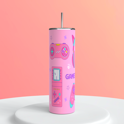 20oz Gamer Girl Tumbler | Gaming featuring gamer girl gaming inspired artwork