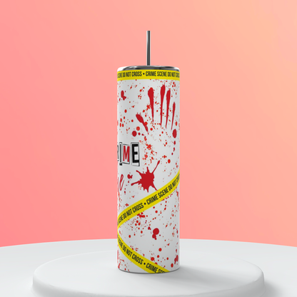 20oz True Crime Tumbler | Crime Fandom featuring true crime fandom inspired artwork