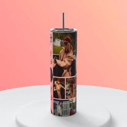20oz Taylor Swift Red Tumbler featuring taylor swift red inspired artwork