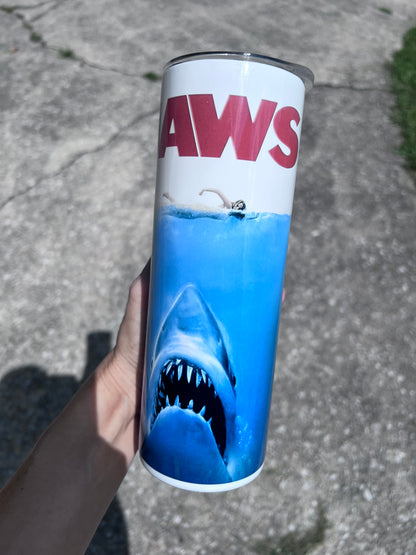 Amity Island Population Tumbler | Jaws Inspired featuring the themed design