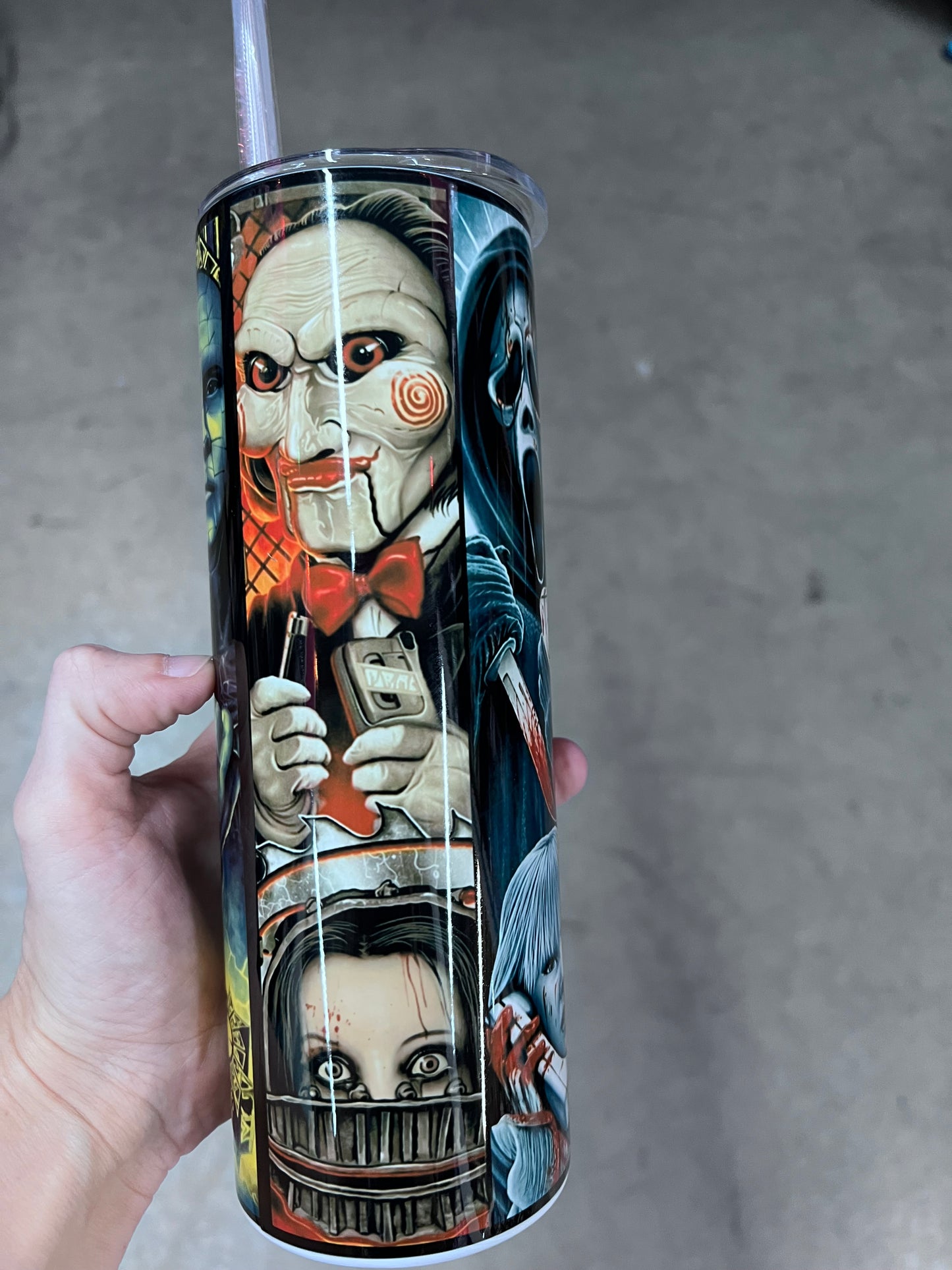 Horror Movie Characters Horror Tumbler | Custom Horror Cup