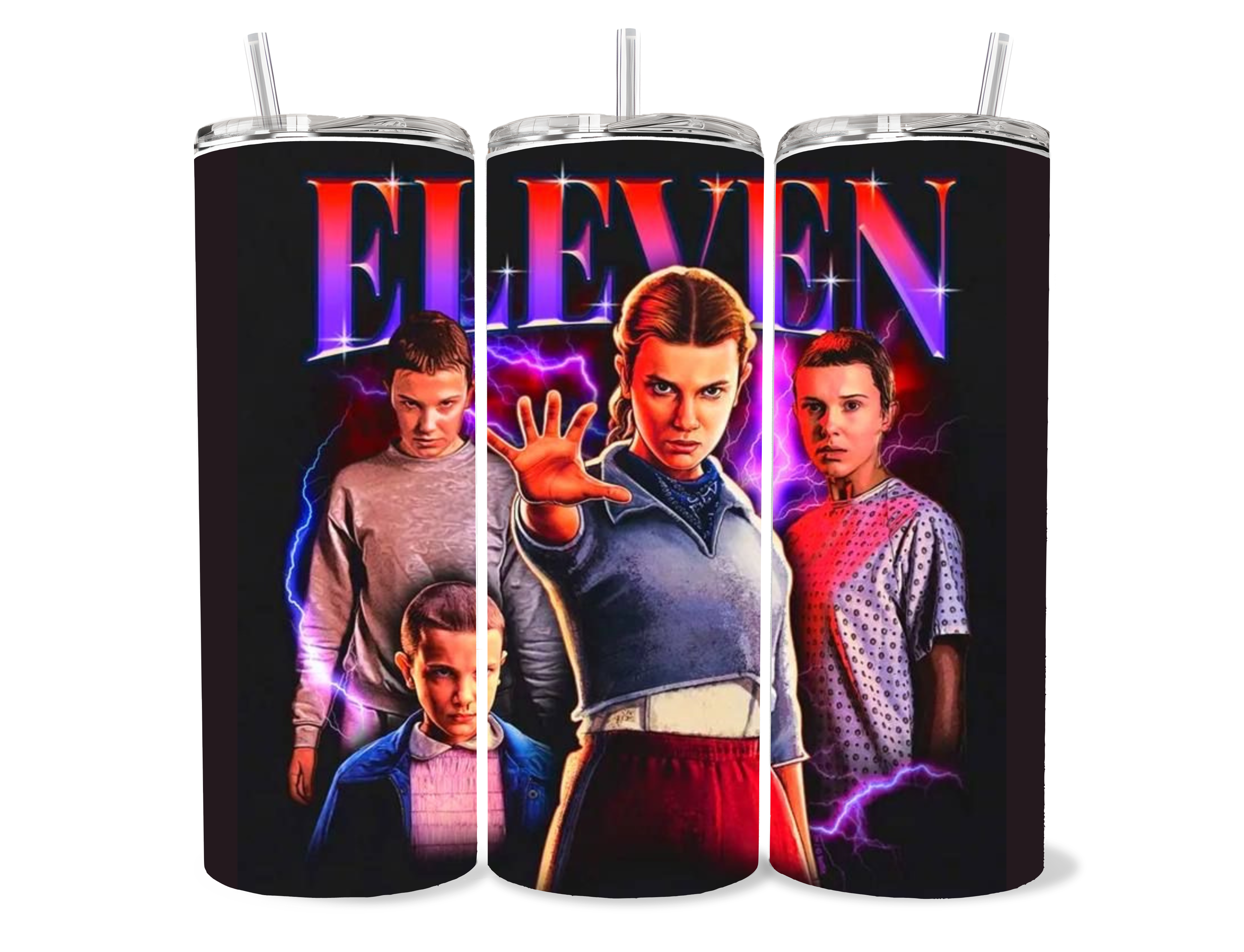 20oz Stranger things “character ” themed tumbler cup