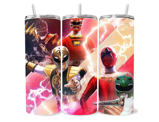 20oz Tommy Oliver Legacy Tumbler featuring fandom-inspired artwork