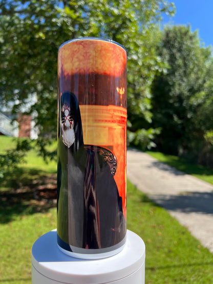 20oz Sleep Token Ritual Cloak Vessel Tumbler featuring sleep token gothic metal inspired artwork