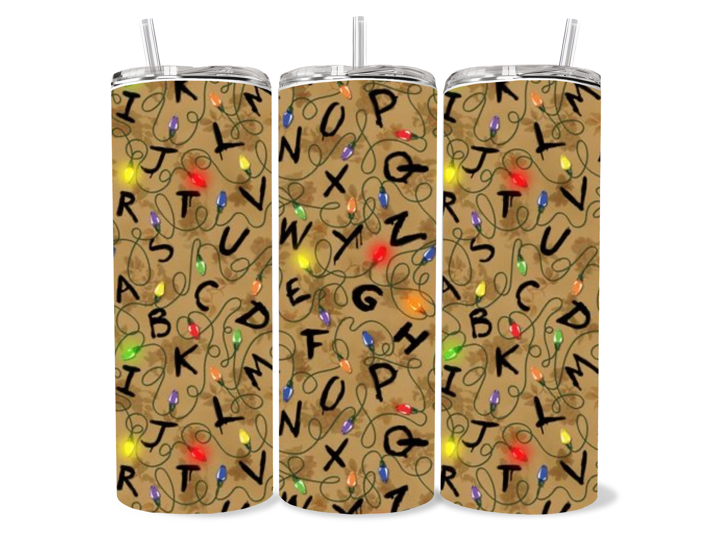 Light String “Stranger Things” themed tumbler cup